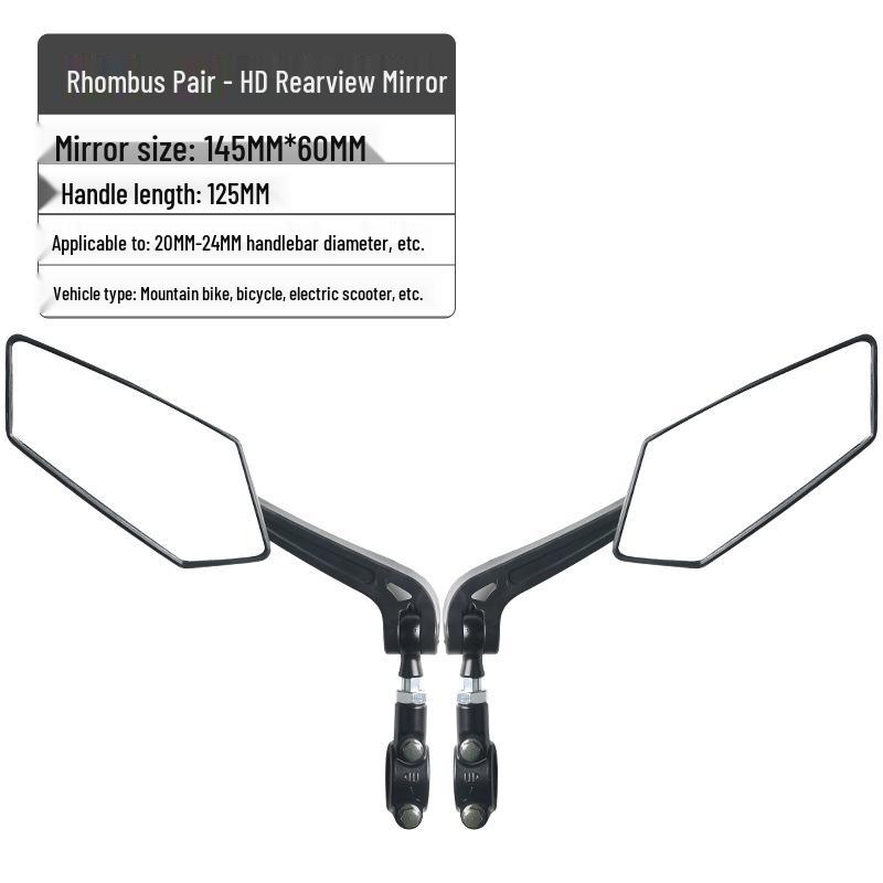 Espelho Retrovisor HD Dobrável para Bicicletas e Motocicletas