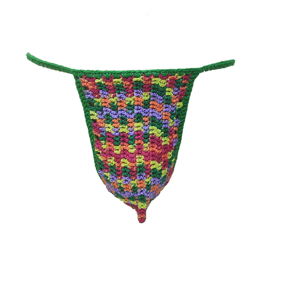 Men's Tie-Dye Thong Swim Trunks - Sexy & Breathable