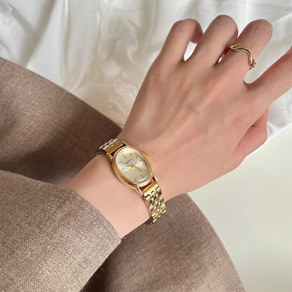 Elliptical dial women's watch strip nail women's watch casual light luxury watch women's watch