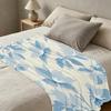 Floral Flannel Blanket Lightweight, Skin-Soft Cozy Throw for Home, Office, Lounge, Christmas & Halloween Decor