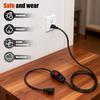 IP65 Waterproof Inline Cord Switch 15A 125V with On/Off Capability and LED Indicator Compatible with Electrical Appliances