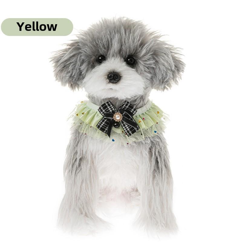 

Полотенце для слюны кошки щенка собаки Полотенце для слюны питомца Полотенце для слюны милой собаки L жёлтый