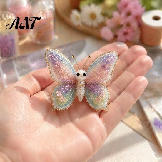 Progetto Creativo Pratico 1 Set Kit Fai da Te Animale 3D con Perline, Kit Artigianale Artistico con Perline con Istruzioni Decorative, Insetto Uccello Fata Fatto a Mano