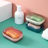 1PC Dustproof Soap Box with Lid No Drill Creative Drainage Design for Bathroom Home Cute Soap Storage Organizer Soap Container