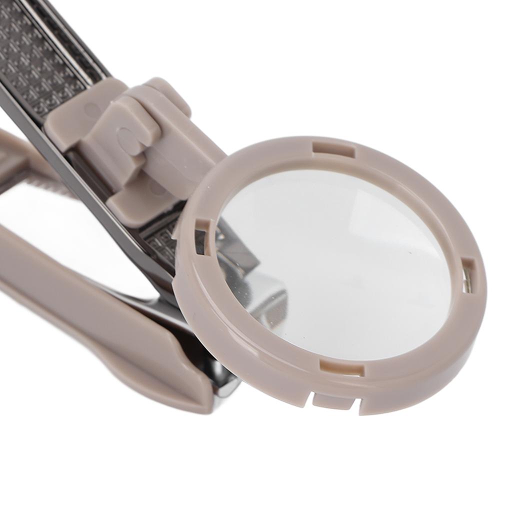 Nail Clipper Heavy Duty Portable Nail Cutter with Removable Magnifying Glass for Seniors