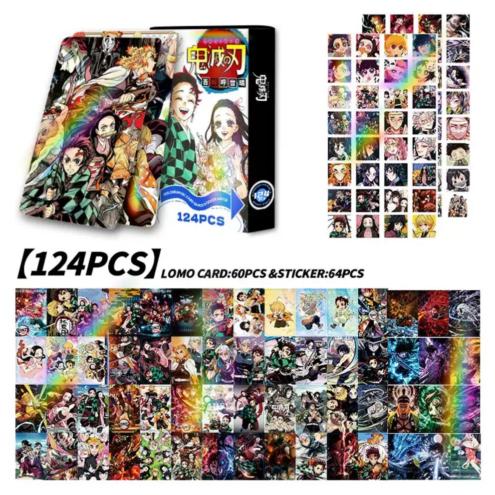 2025 Demon Slayer: Kimetsu No Yaiba Photocards (60 Sheets) + Stickers (64 Sheets) (4 Types of Options)