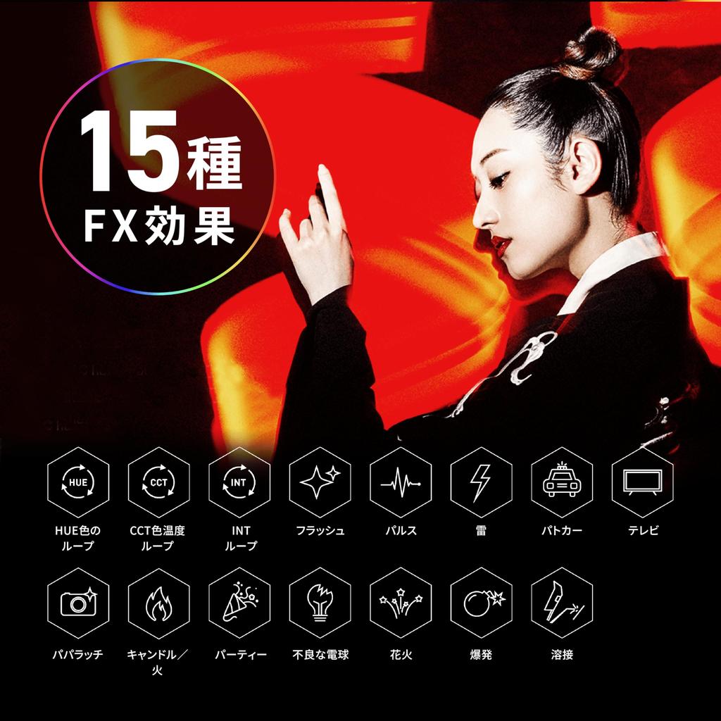 NANLITE PavoTube II 6C Stick Tube RGB Fotografie CRI95 Farbtemperatur Farbe 15 FX Licht Frei Einstellbar App Handheld Fotolicht für Live