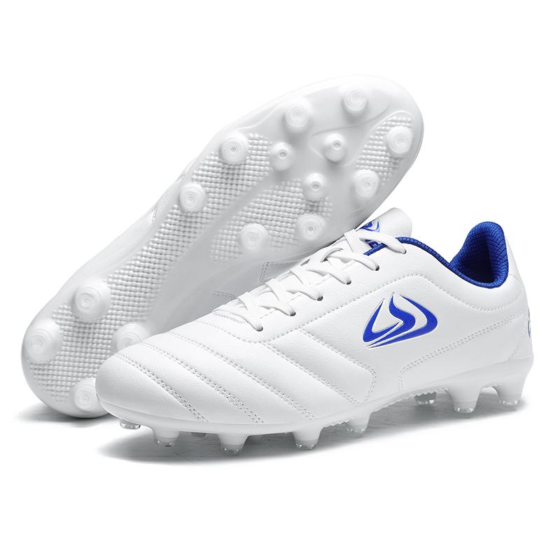 32-44 Kids Football Boots Rubber Soft Sole Short Nails Artificial Turf Leather Youth Kids Football Shoes Men's Sports Large Size Football Shoes