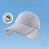 Summer Sun Protection Hat For Women Large And Wide Brimmed Outdoor Sports Sun Hat Open Top Fedora Hat Ponytail Hat
