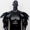 Feather Cloak Gothic Shoulder Armor Double Shoulder Medieval Guards  Pirate Cosplay