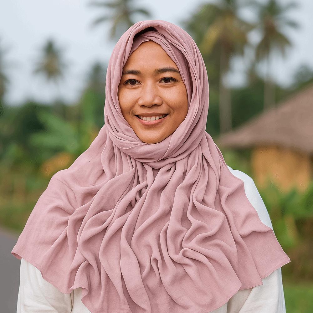 Long Plain Hijab Scarf Premium Modal Cotton Head Wraps Fashion Bamboo Modal Hijab For Women