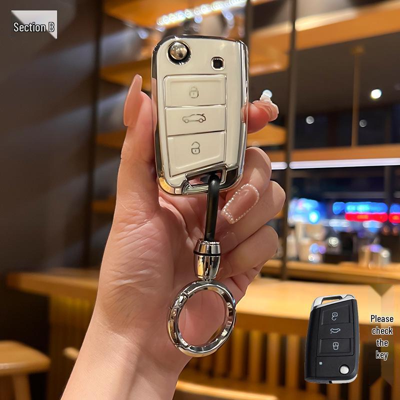 Volkswagen Key Case for 2023 Sagitar, Lavida, Bora, Polo, Tayron X, Tiguan L