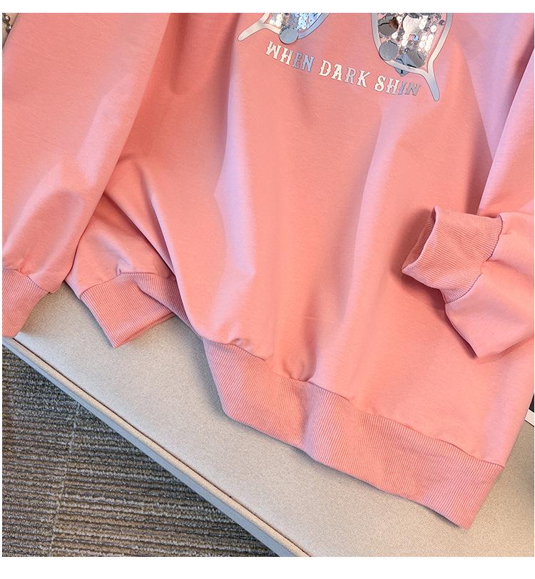 Plus Size Autumn Hoodie, 200-350 Jin, Bust 150/160/170, Style 6018