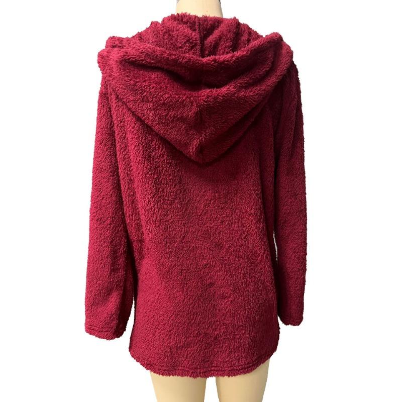 Women's Casual Solid Color Print Autumn Winter Long Sleeve Jackets & Coats