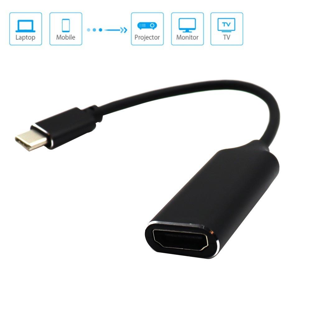 Cablu compatibil USB C la HDMI Adaptor TV de tip C la HD-MI HD Convertor USB 3.1 4K pentru PC, laptop, MacBook, Huawei Mate 30