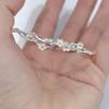 Adjustable Open Flower Bracelet Elegant Minimalist Chinese Luxury Hand Jewelry