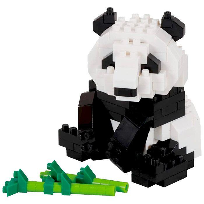 Figurine - Nanoblock - Panda Géant construction Nano - 220 pièces - Plastique - Montage DIY