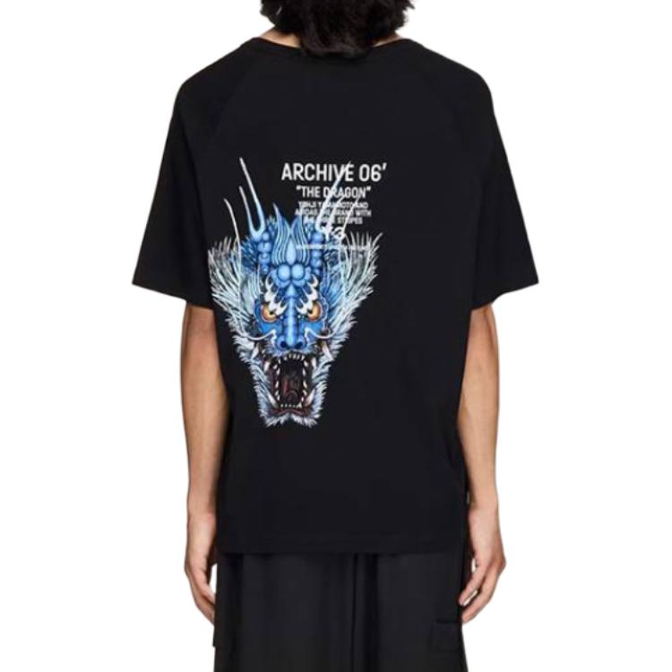 Men's adidas Y-3 T-Shirts Men's Black Crew Neck