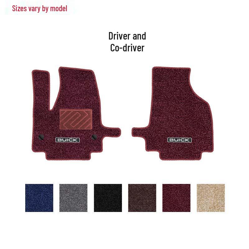 Buick GL8 Land Shang Middle Row Carpet Floor Mats - Custom Interior Wooden Foot Pads