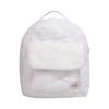 Schoolbag plush backpack small backpack 1011 autumn and winter new Internet celebrity simple fluffy shoulder women's bag cute fashion trend