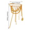 Irregular Chain Tassel Brooch Handmade Tassel Pendant Brooch Pants Chain Pin  Clothing Accessories