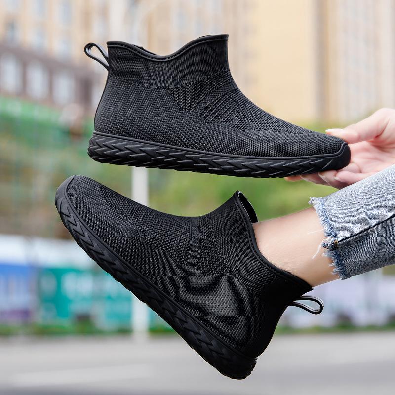 2025 new low tube rain shoes women's fashion simple and versatile rain boots low tube women's water shoes export