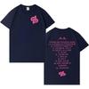 2026 Rapper Jul Moda Stampa Lettere T-shirt Uomo Donna Gotica Casual Girocollo T-shirt Manica Corta Oversize Accogliente T-shirt Unisex