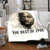 Tupac Kunst Aktivismus Leichte Decke Weich & Perfekt für Sofa Couch Büro Bett Picknicks Vier Jahreszeiten Mehrzweck Modern Ideales Geschenk Zubehör Y15