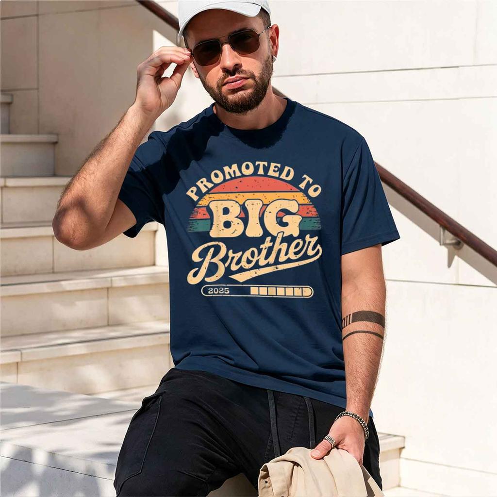 Promoted To Big Brother T Shirt Unisex Unisex Summer Short Sve Casual Tee Grh Print Streetwear Trendy Clothing 2026 New Model Short
