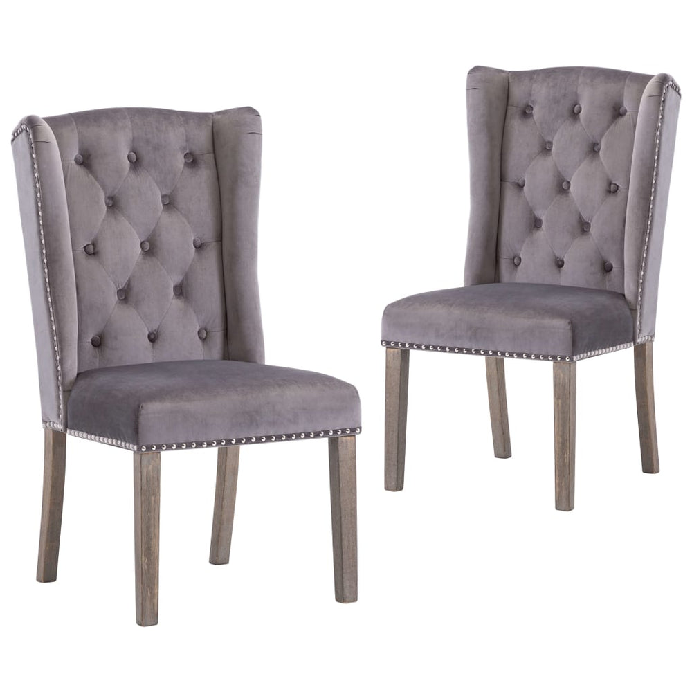 Chaises à manger lot de 2  velours