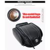1X Waterproof Black Pu Leather Motorcycle Atv Scooter Rear Seat Luggage Tail Bag
