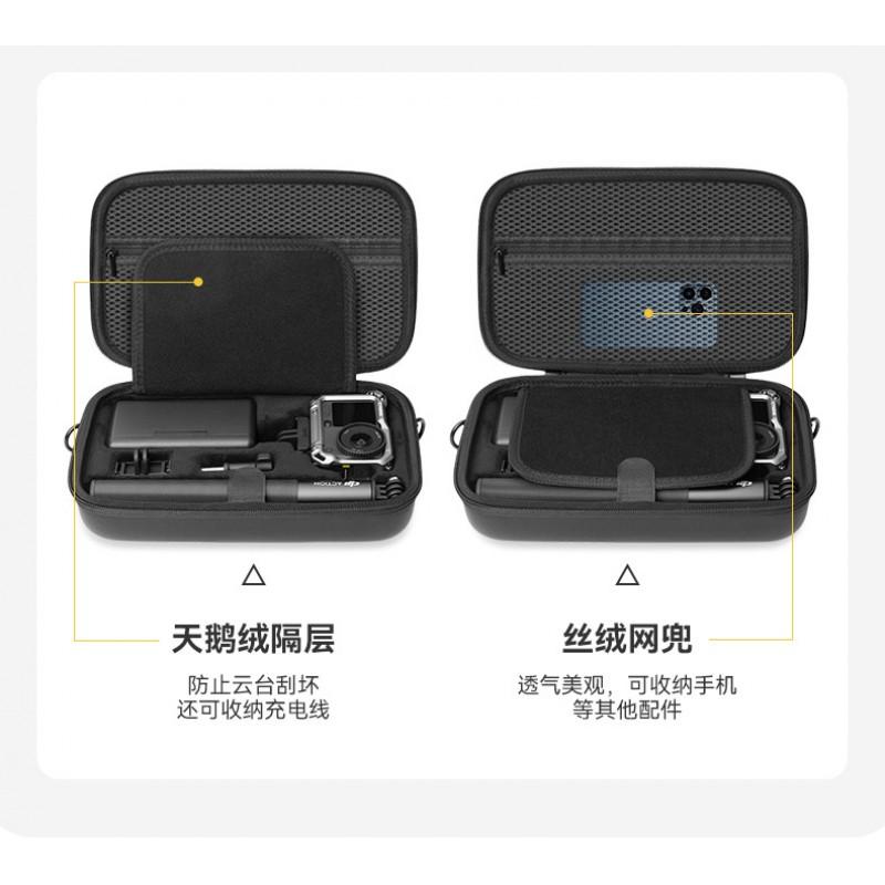 Action 6 Camera Cage Backpack Case With Portable Storage DJI Osmo PU Material Lightweight Travel Gear