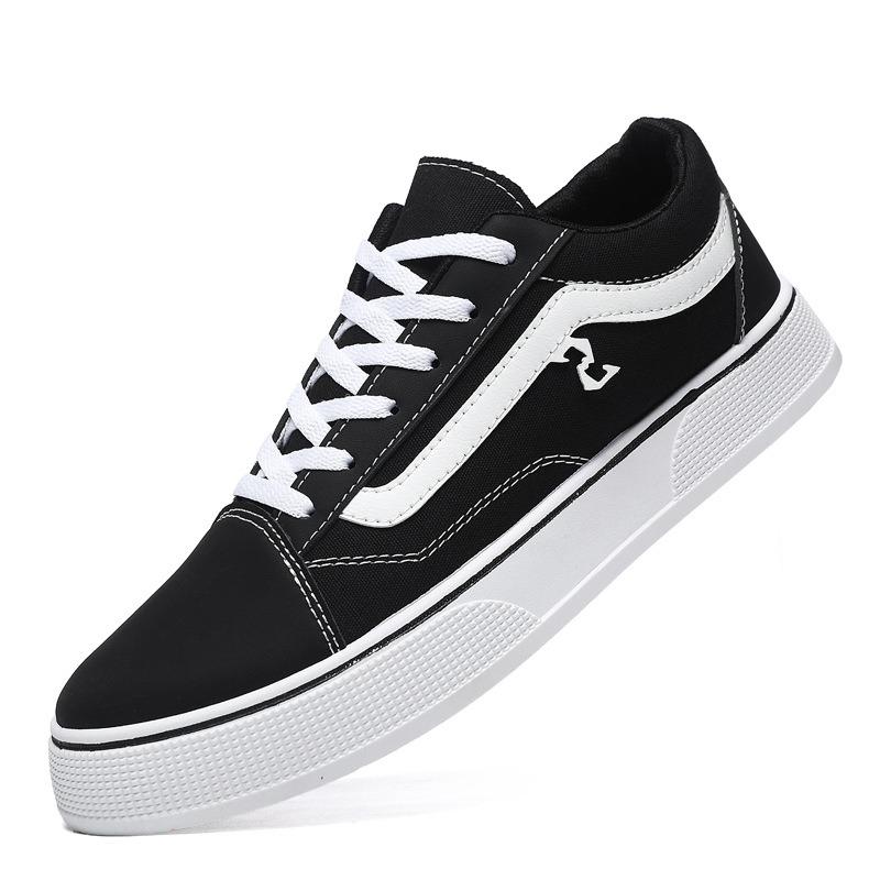 New men's shoes classic casual canvas shoes low top black fashion skateboard shoes board shoes couple cloth shoes