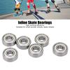 8PCS 608 Roller Skate Bearings Speed Smoothly Low Friction Bearings Skate Board Carbon Steel Roller Bearings