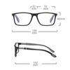 3PCS Pochromic Reading Glasses  Non-slip Anti-blue Light Men's Glasses +1.0 To +4.0