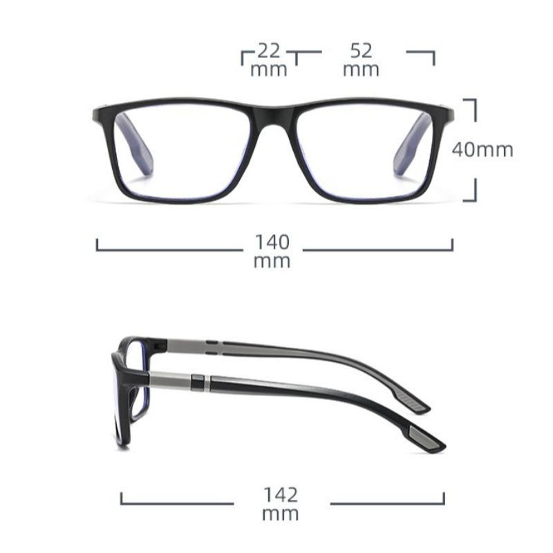 3PCS Pochromic Reading Glasses Non-slip Anti-blue Light Men's Glasses +1.0 To +4.0