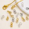 2Pcs 14/18K Gold Color Plated Copper Square Shape Pendants with Zircon for DIY  Bracelets Necklace Jewelry Making Accessories