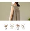 2026 New Summer Casual Sleeveless Cotton Linen Dress - Slimming, Loose Fit, Solid Color