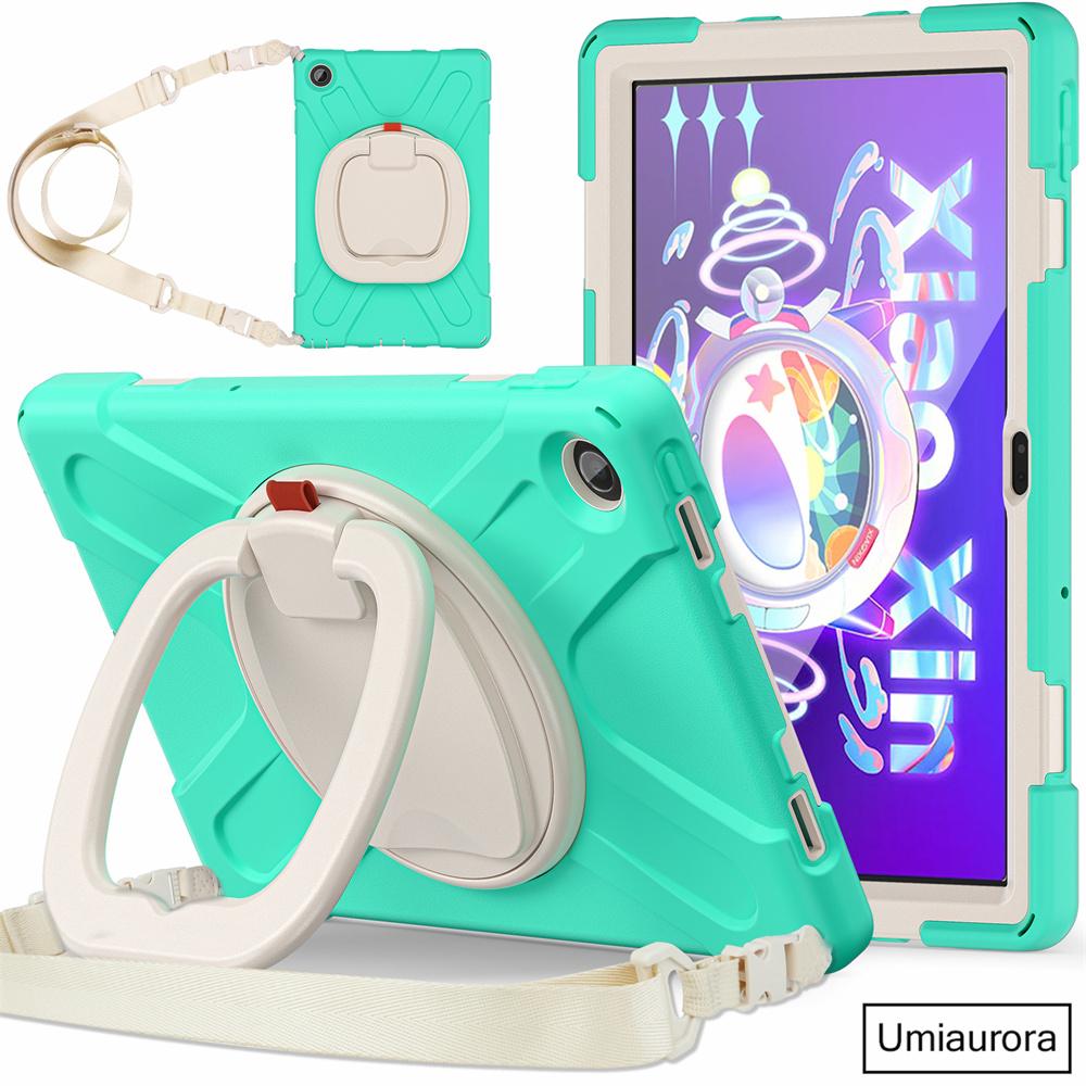 For Lenovo Tab M10 Plus TB-X606F 10.6 TB128FU 3rd 10.1 Inch TB328FU TB-X306F Shockproof Tablet Case Hand Ring Stand Rugged Funda
