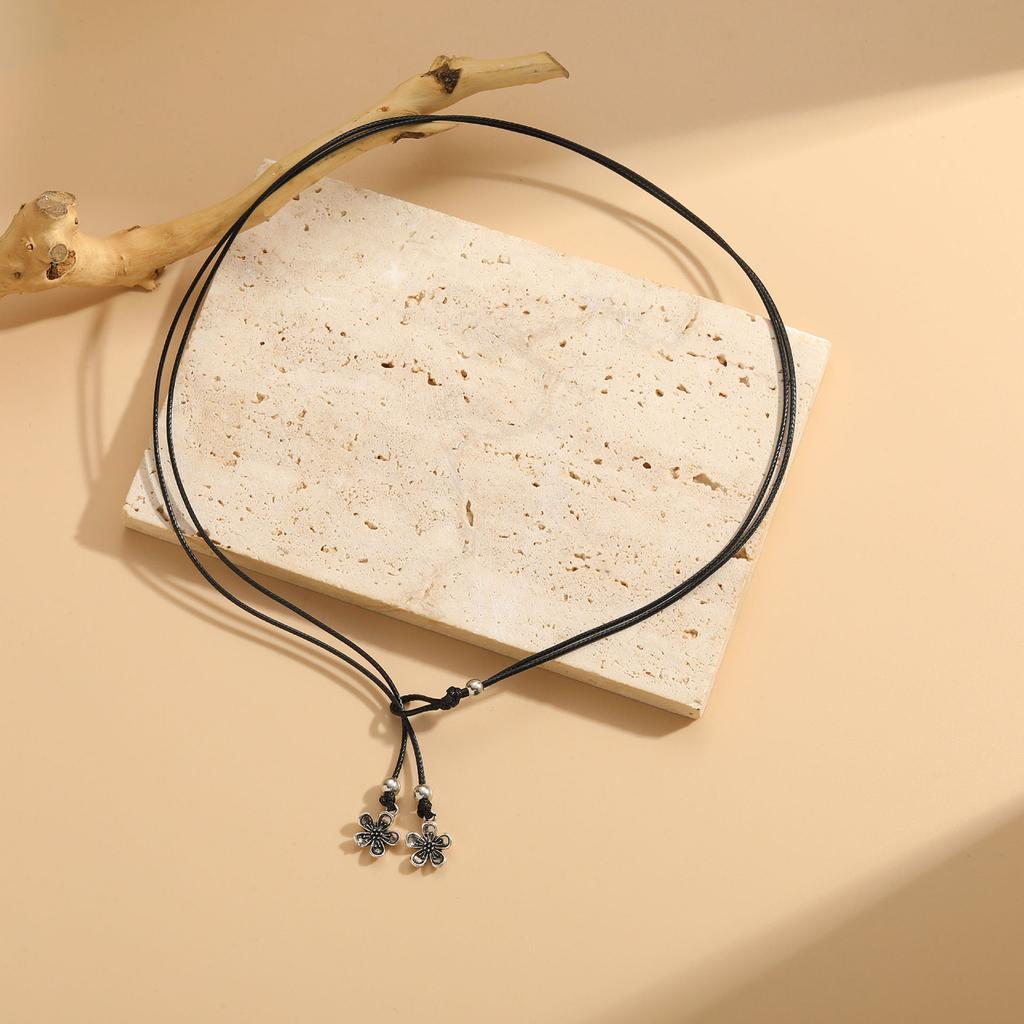 Moon Star Heart Flower Leather Rope Anklet Women Summer Beach Leather Anklet