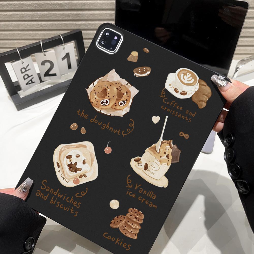 ins style coffee dessert for Apple iPad 11 inch protective case Xiaomi Pad7 soft case Samsung light and thin factory