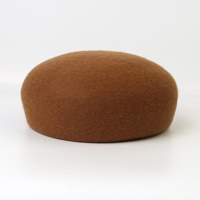 French Retro Wool Hardtop Fedoras Hat Women Ladies Autumn Winter Keep Warm Felt Beret Party Weddings Church Elegance Pillbox Hat