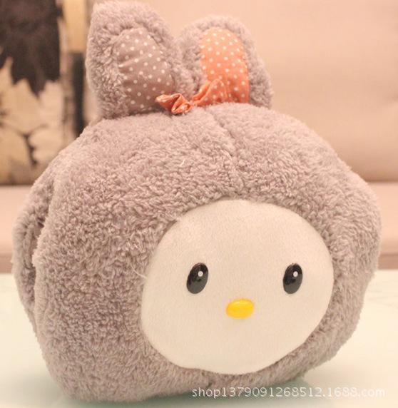 Children's Rice Ball Rabbit Hug Pillow Hand Warmer - Cute Plush Doll