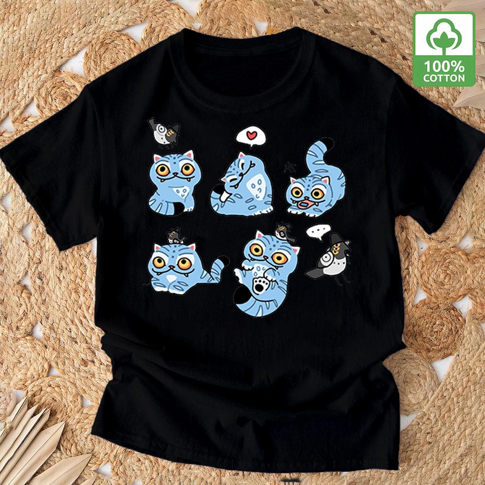 Kpop Demon Hunter Tshirt Summer New HD Tiger Print Pure Cotton Breathable Tshirt for Men and Women Round Neck Casual Soft Top