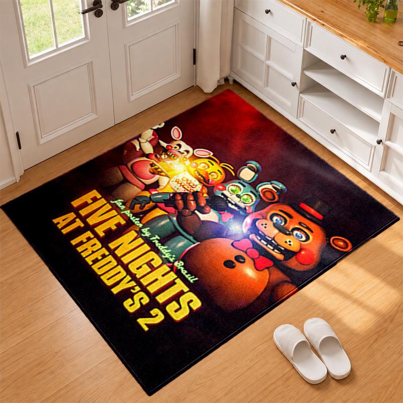 Five nights at freddy Carpet Door Mat for Living Room or Bedroom Protective Mat Under Chair Office Decoration Christmas Gift Birthday Present
