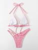 New Hot Pink European & American Style Bikini Swimsuit