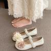 Nische Feenwind flacher Mund einzelne Schuhe Damen 2025 Herbst neu Retro Blume sanfte Abendschuhe Mary Jane Damenschuhe