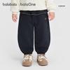 Balabala Girls' Fleece-Lined Butterfly Embroidered Pants