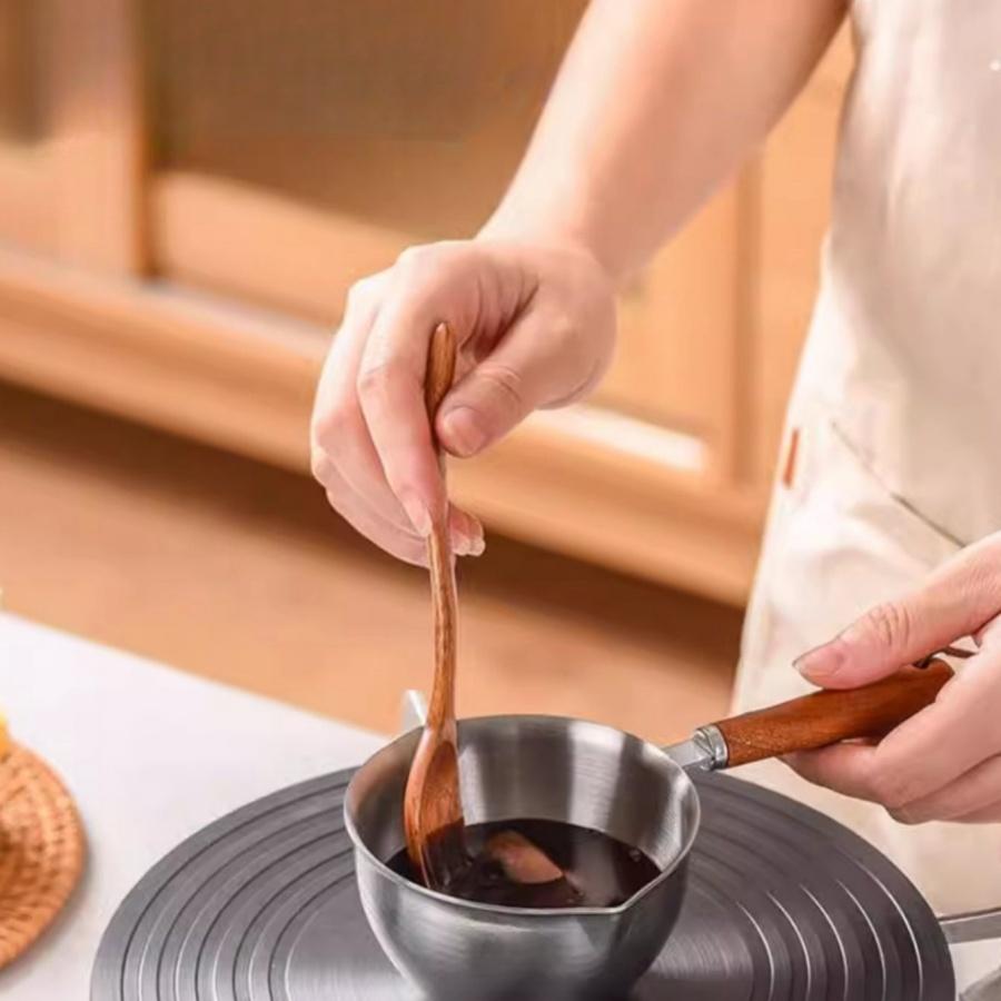 Stainless Steel Oil Splashing Pan Skimming Pan Coffee Measuring Cupboiling Pot Hot Milk Small Milk Pot Sauce Pouring Pot