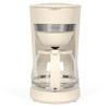 Elektrische Kaffeemaschine - LIVOO - DOD200C - 750 W - 1,25 L - 10 bis 12 Tassen - Cremeweiß